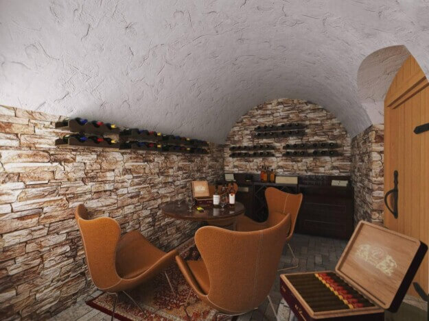Cigar and cognac room