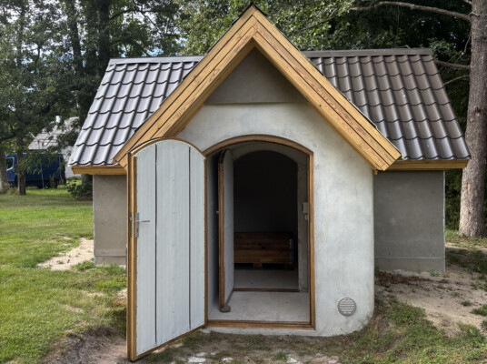 A cellar that looks like a little home
